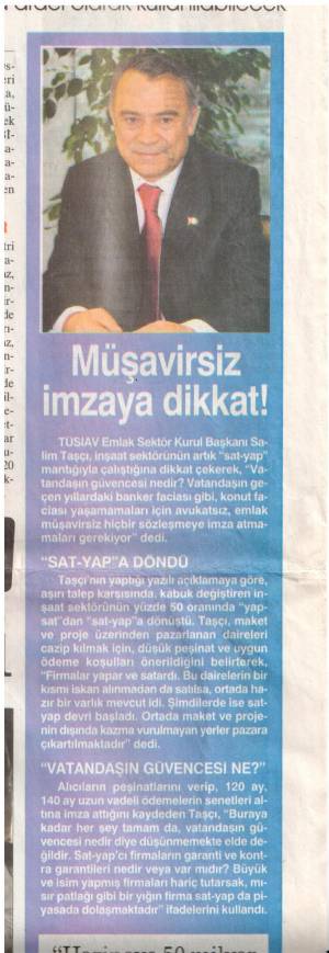 SABAH GAZ. MÜŞAVİRSİZ İMZAYA DİKKAT 20.10.2010